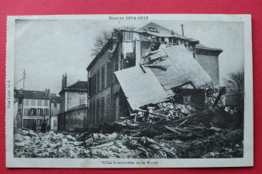 Ansichtskarte AK Marne 1919 Zerstörung Trümmer WKI Frankreich France 51 Marne